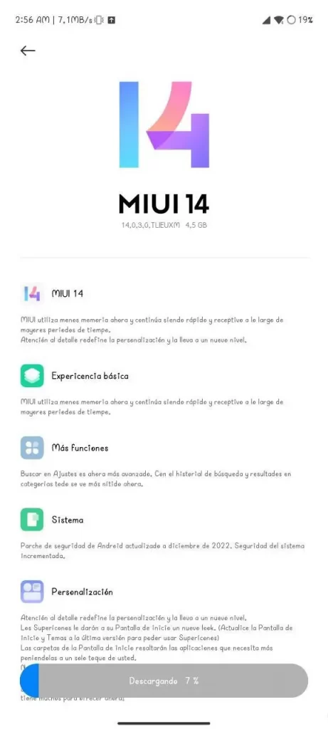 واجهة MIUI 14