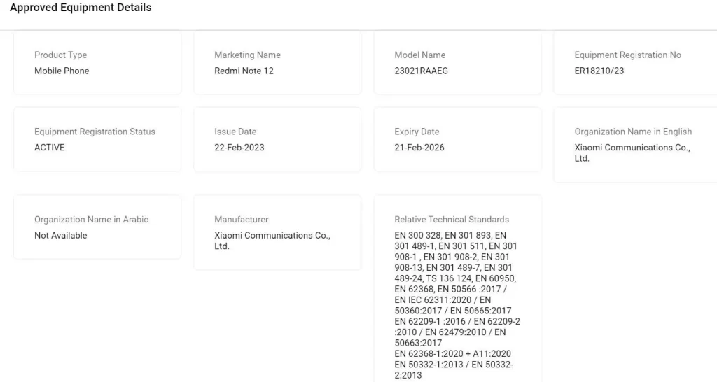 Redmi Note 12 4G