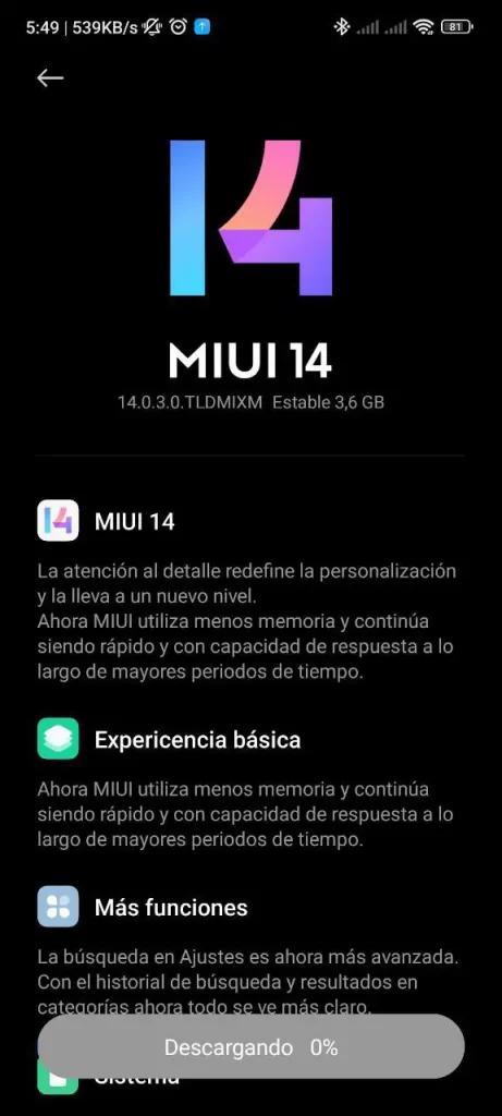 تحديث MIUI 14