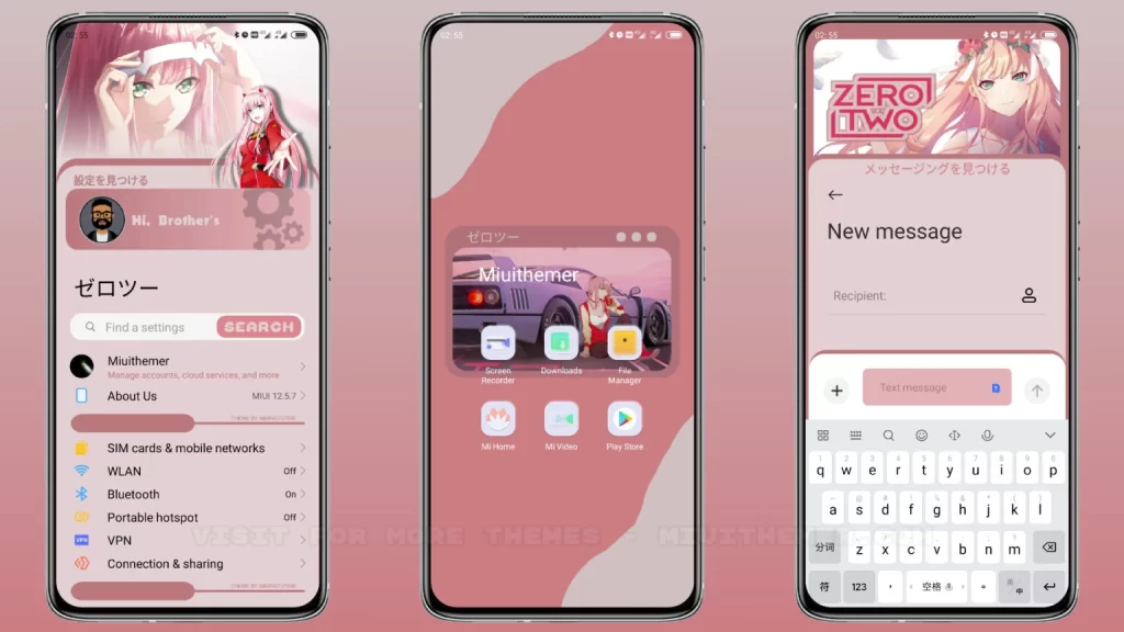 ثيم Zero-Two Lite