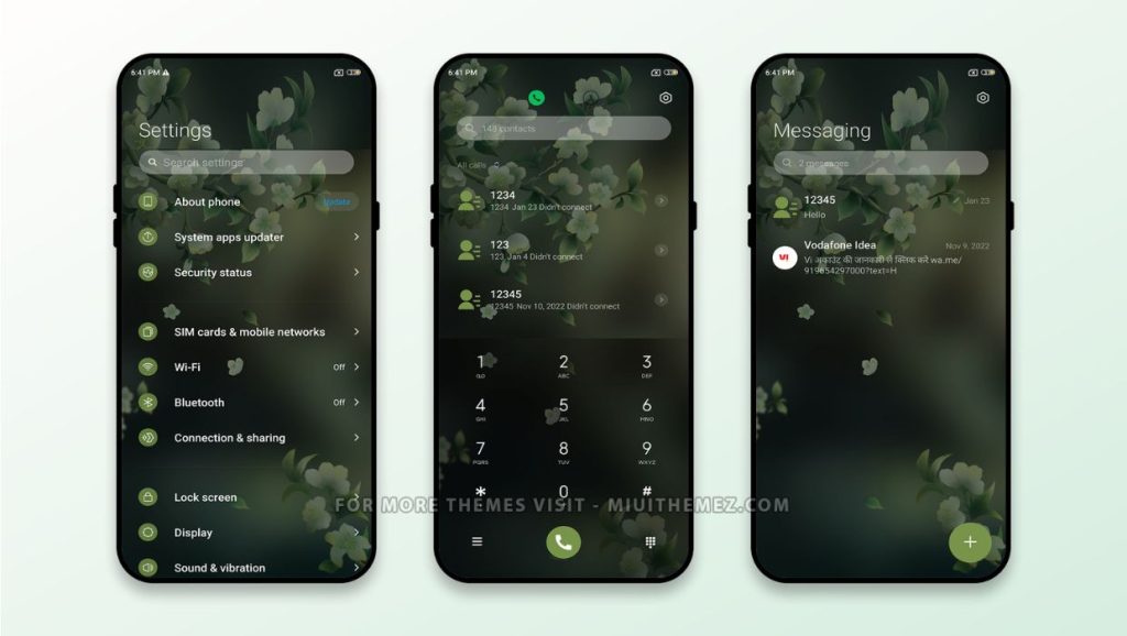 ثيم Flower idea MIUI