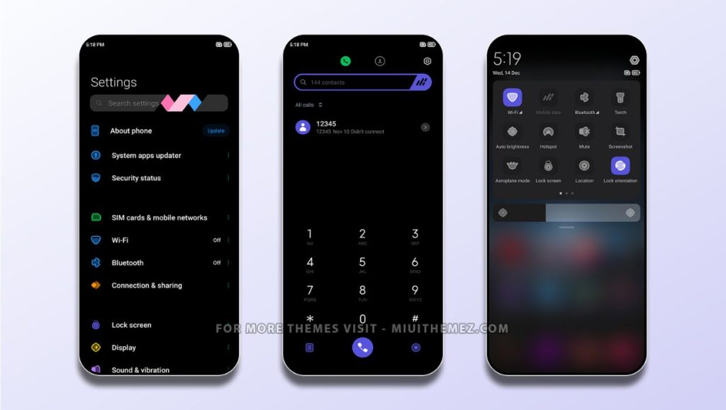 ثيم Tenebre V13 MIUI