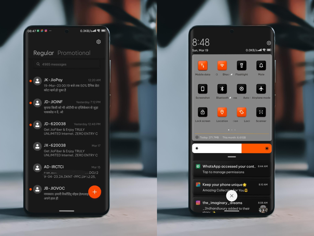 ثيم Dark Orangness