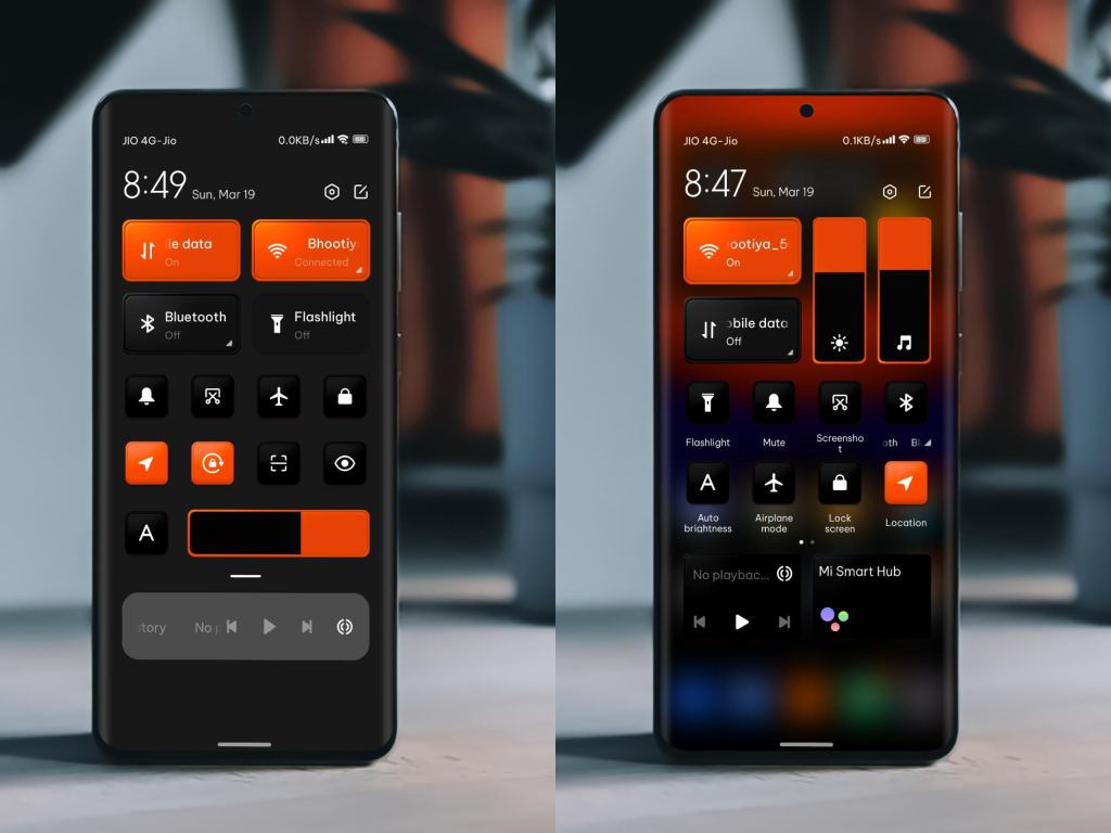 ثيم Dark Orangness