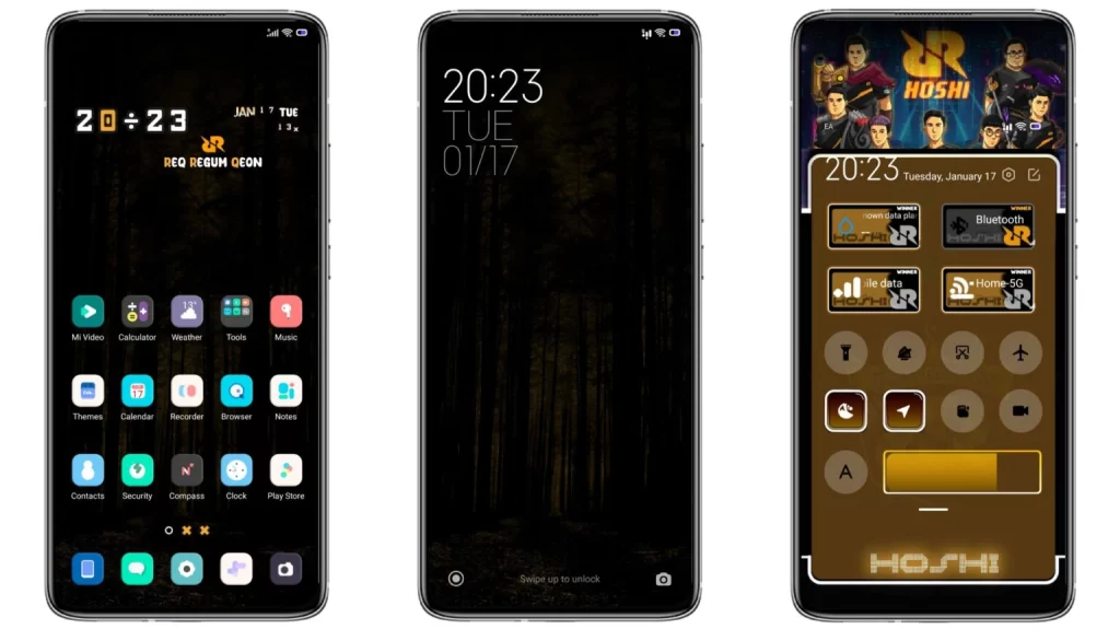 ثيم DARK HOSHI V12.5 MIUI