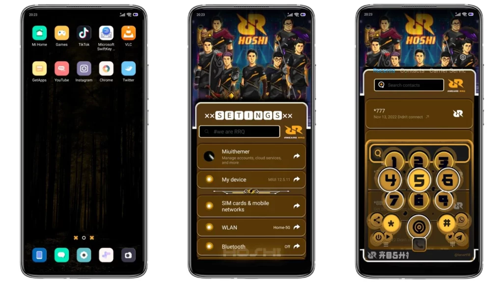 ثيم DARK HOSHI V12.5 MIUI