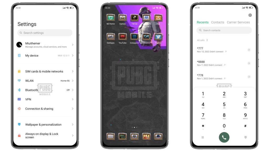 ثيم PUBG MIUI