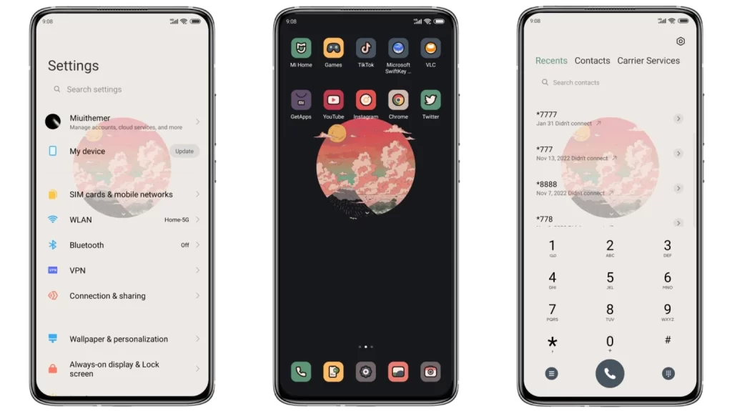 ثيم Retro Ukiyoe MIUI