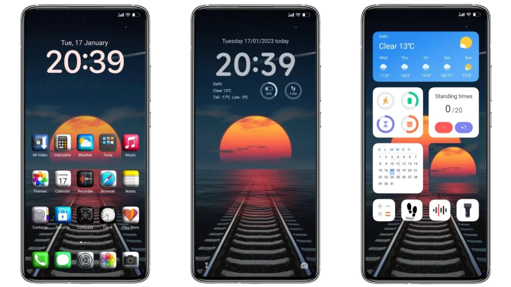 ثيم 3D Apple iPhone Style MIUI