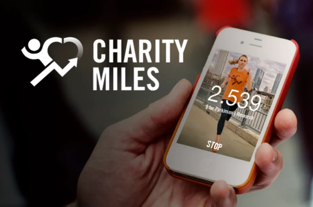 تطبيق Charity Miles