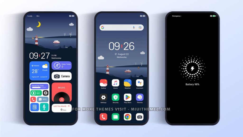 ثيم Night SEA MIUI