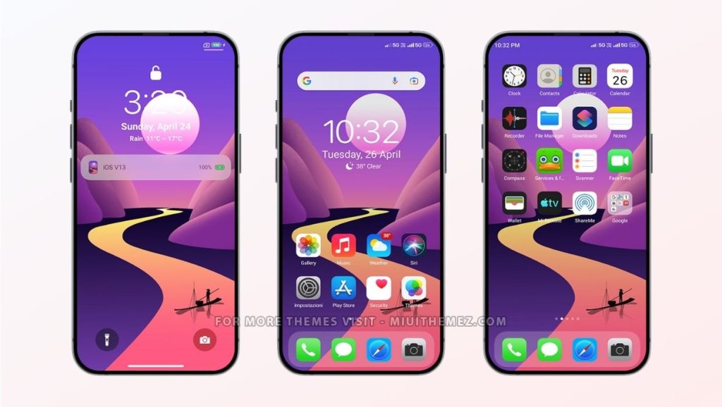 ثيم iPhoneX MIUI