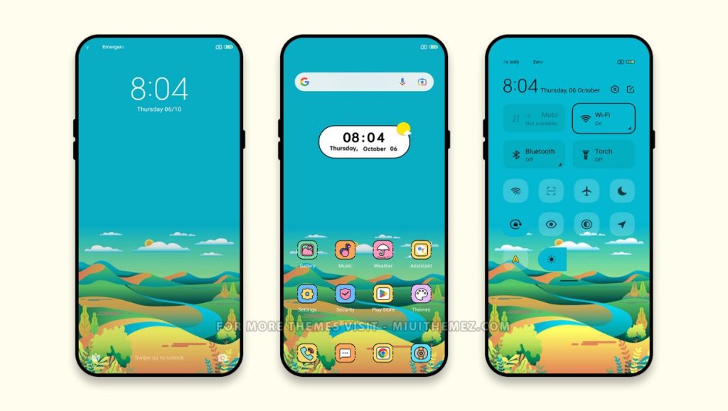 ثيم Scnery MIUI