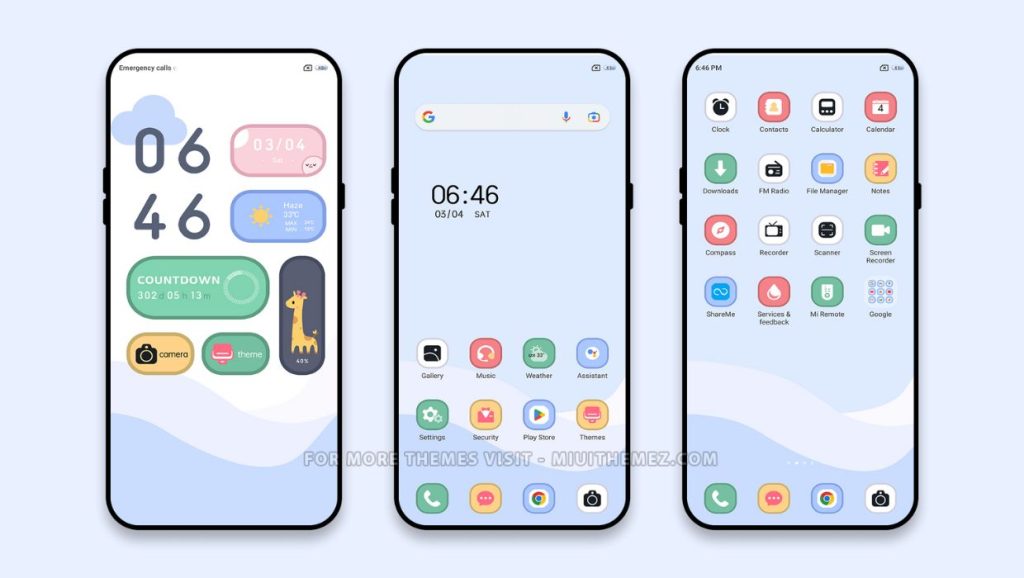 ثيم MAKARON Zoo MIUI