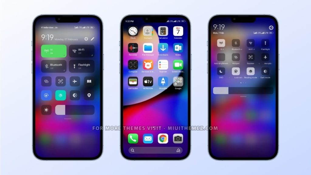 ثيم Android G iOS Style MIUI