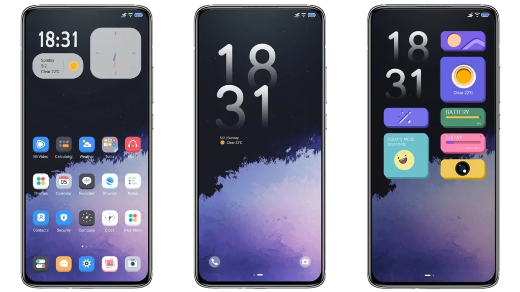 ثيم AP violet M14 MIUI