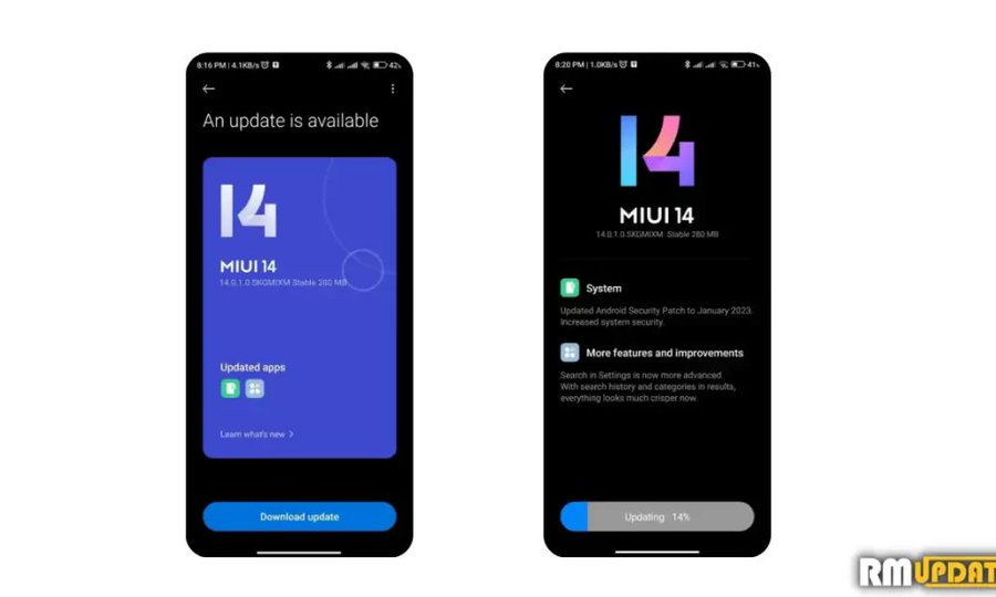 ريدمي نوت 10 اس يحصل على واجهة MIUI 14