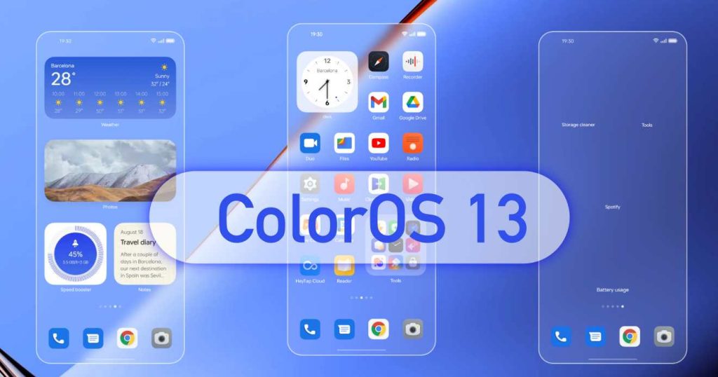 واجهة ColorOS 13