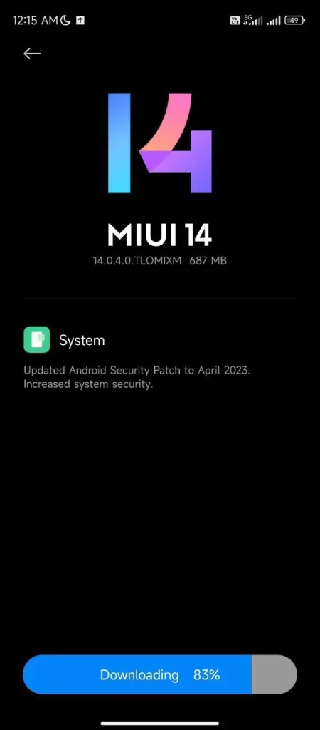 تحديث MIUI 14 سجل التغيير العالمي