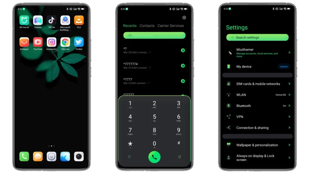 ثيم MTX DESIGN GREEN