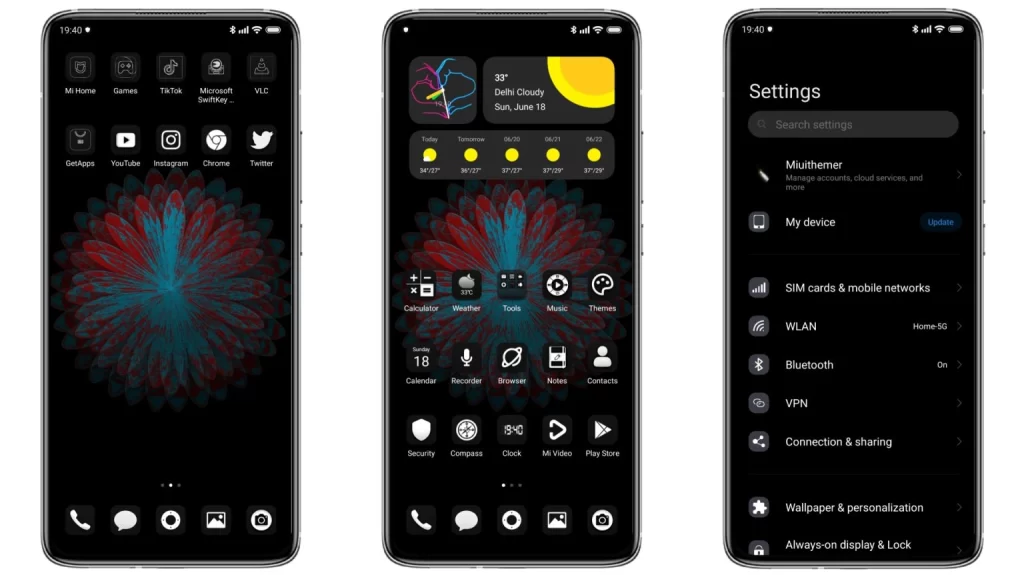 ثيم Flower UI