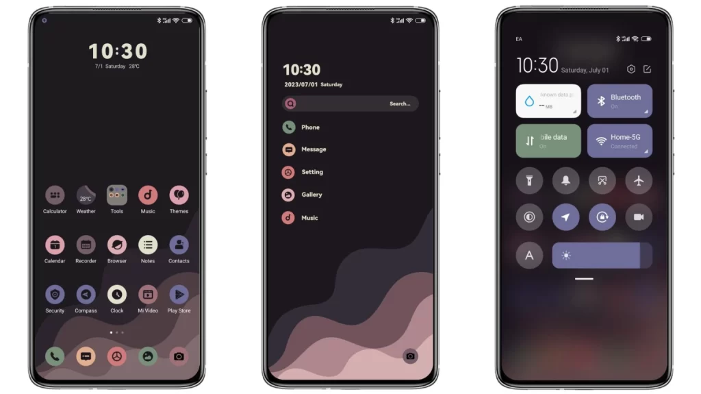 ثيم Waves Rise MIUI