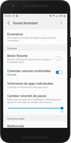 تطبيق Sound Assistant لهواتف سامسونج