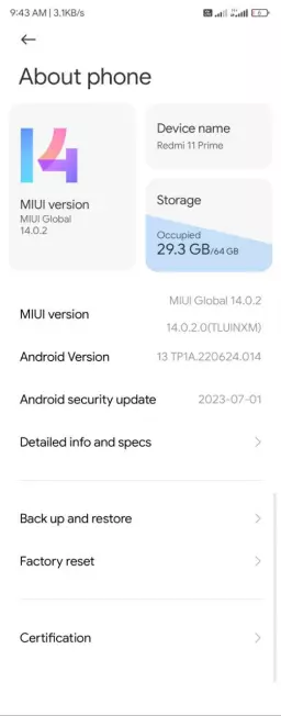 تحديث واجهة MIUI 14 النسخة العالمية