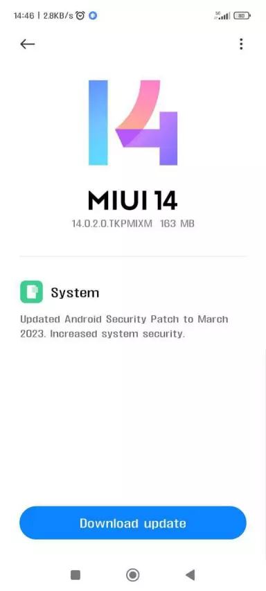 تحديث شاومي MIUI 14 لهاتف بوكو اكس 3 جي تي
