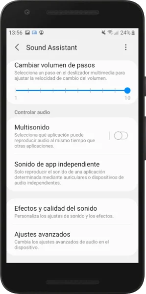 تطبيق Sound Assistant لهواتف سامسونج