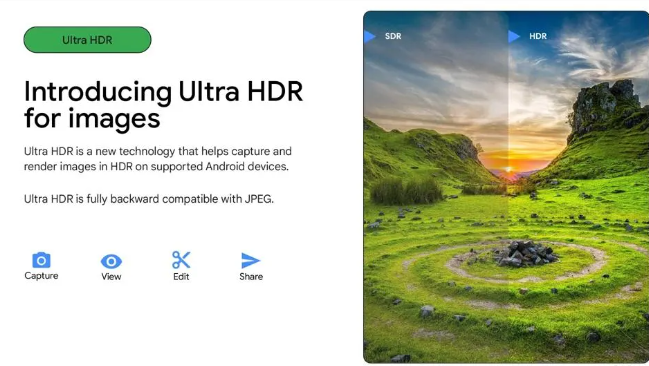 ميزة Ultra HDR قادمة إلى صور جوجل
