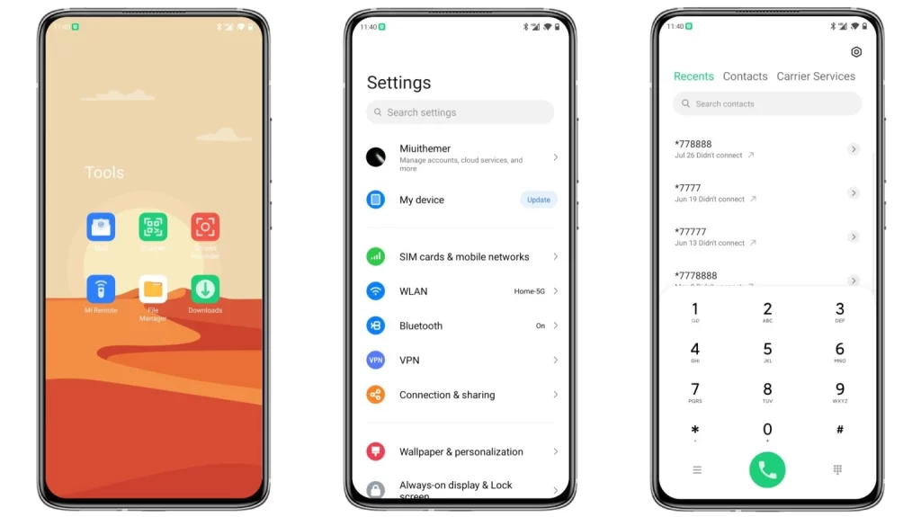 ثيم Desert J15 MIUI