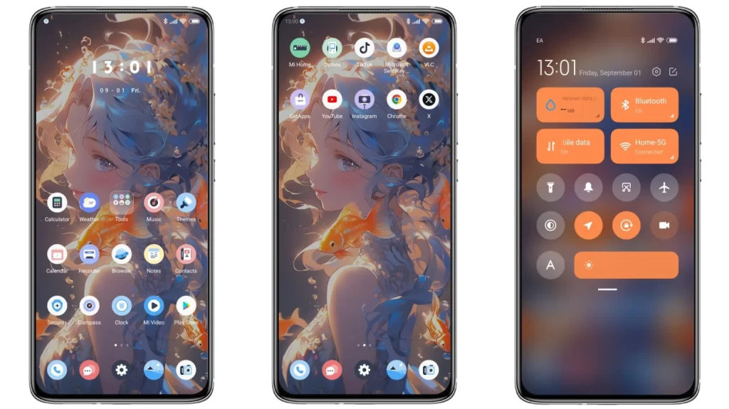 ثيم Koi Girl MIUI