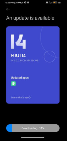 تحديث MIUI 14