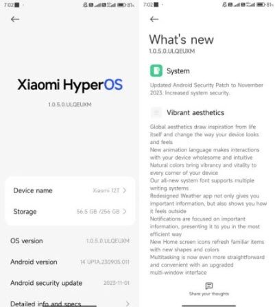 تحديث HyperOS