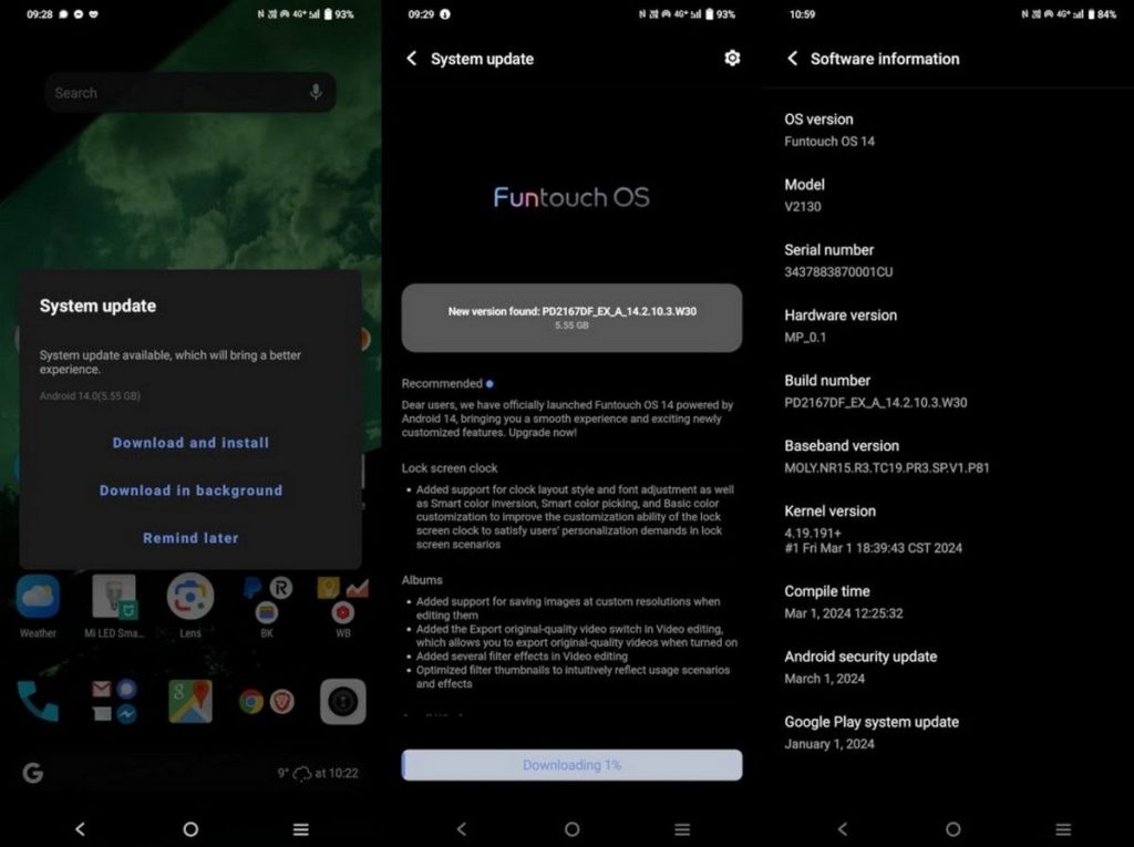 Vivo Android 14