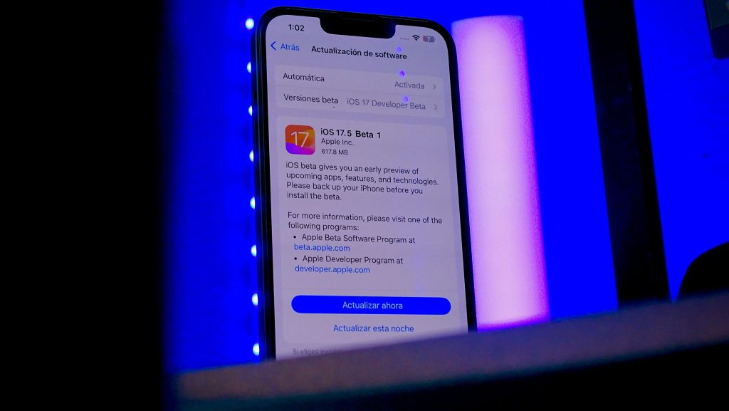 تحديث iOS 17.5 التجريبي