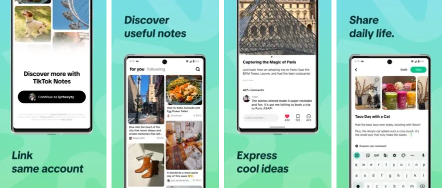 تيك توك نوتس - TikTok Notes