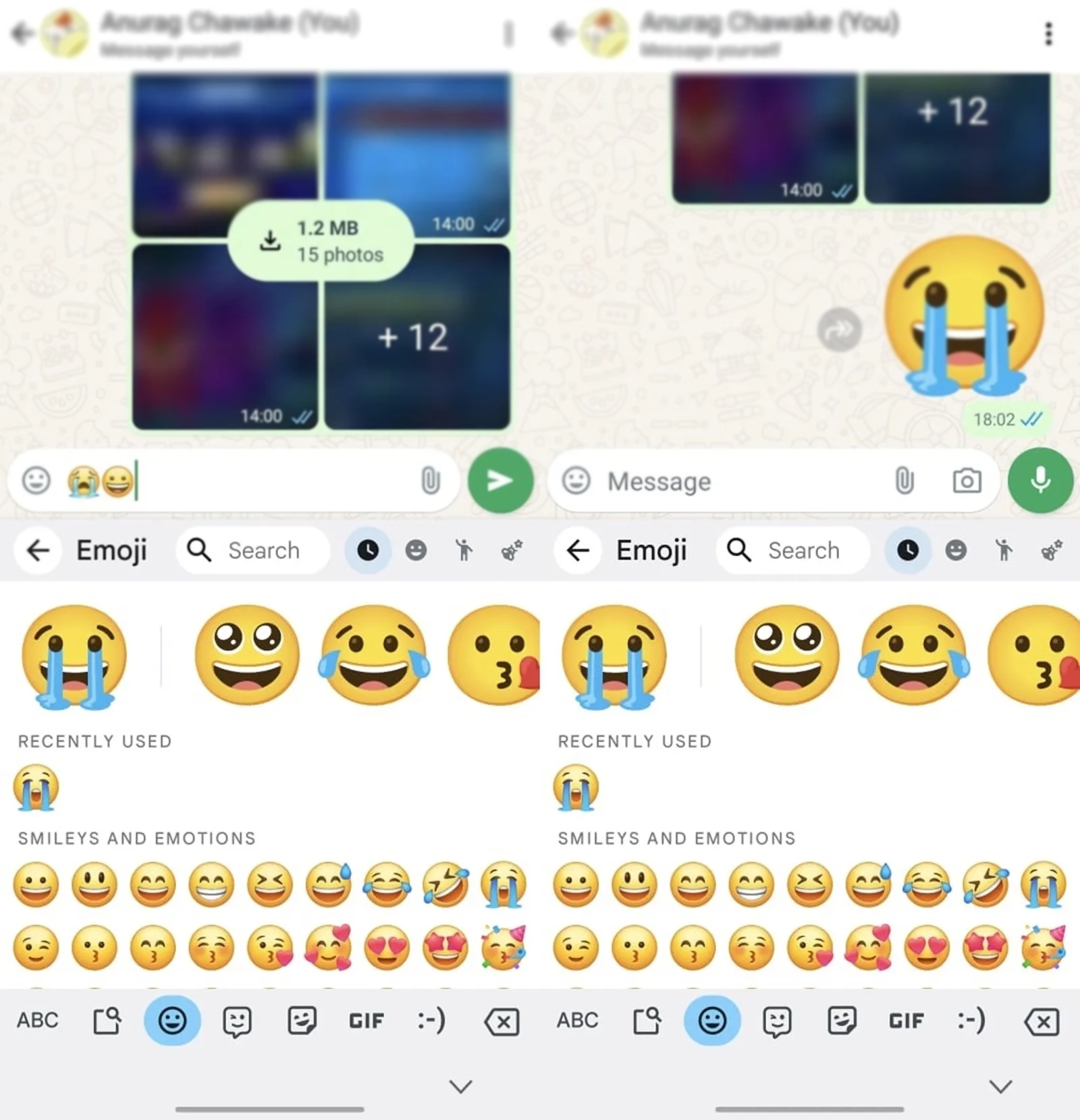 دمج الرموز التعبيرية