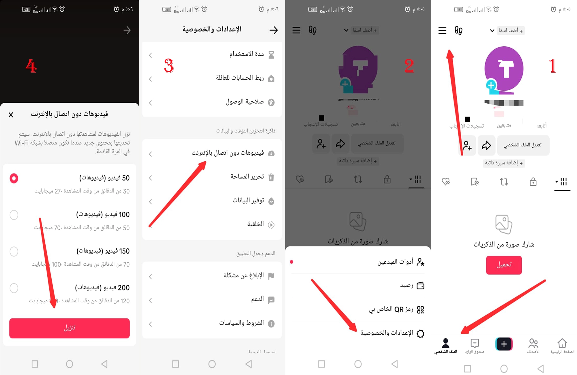 مشاهدة-تيك-توك-بدون-نت