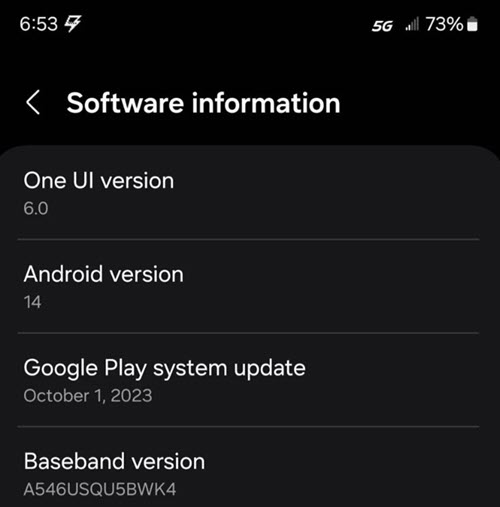 تحديث واجهة One UI 6.1
