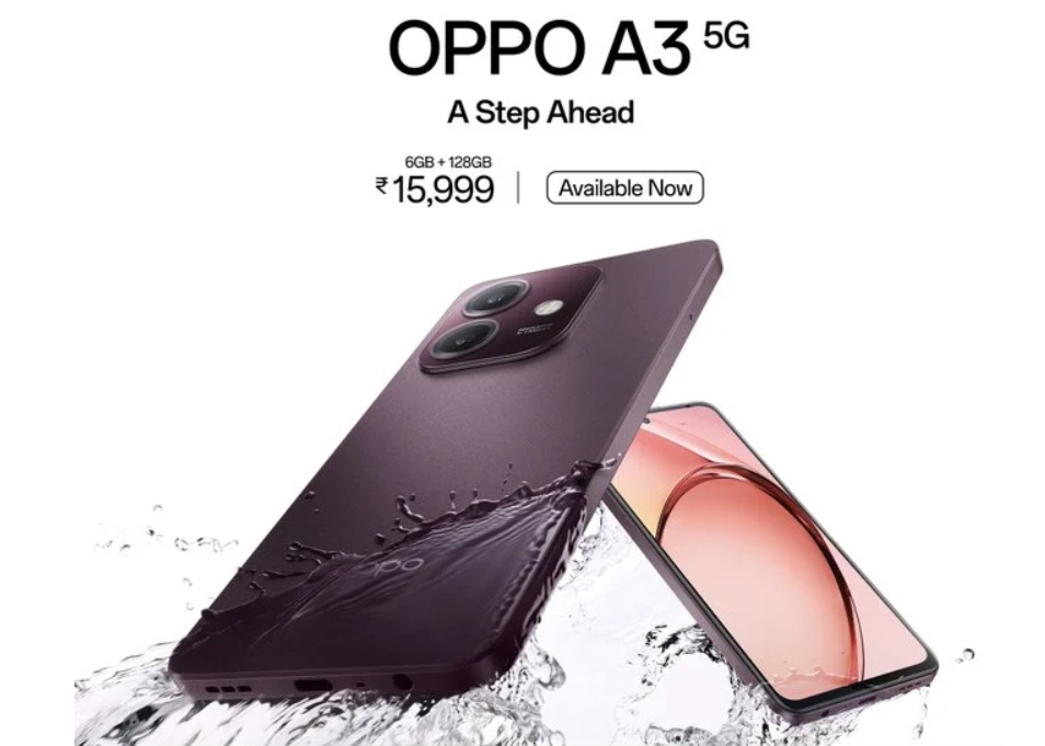 أطلقت شركة اوبو الصينية للتو أحدث هواتفها الاقتصادية في الهند. تم الإعلان عن اوبو اى 3 "Oppo A3 5G" في المنطقة بسعر معقول وشاشة بمعدل تحديث مرتفع وتصميم عسكري وغير ذلك الكثير. ويأتي هذا الإصدار بعد أيام من إطلاق Oppo A3x.
