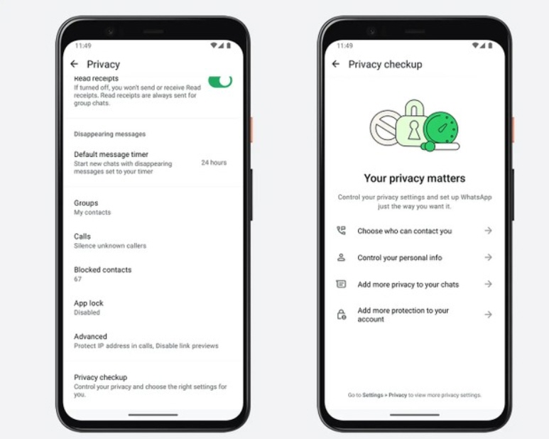 يعمل تحديث واتساب على تحسين تجربة المستخدم من خلال إضافة ميزة جديدة تتيح للمستخدمين تخصيص إعدادات الخصوصية بسهولة. وتأتي هذه الميزة ضمن النسخة التجريبية رقم 2.24.18.8 التي تم طرحها لنظام أندرويد، وكشف عنها موقع WABetaInfo المتخصص في رصد الميزات التجريبية للتطبيق.