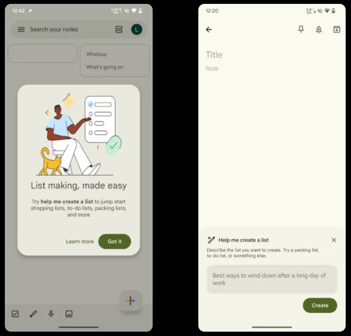 في وقتٍ سابق من هذا الشهر، أطلقت شركة جوجل سلسلة هواتف جوجل بكسل "Pixel 9"، حيث قدمت ميزة جديدة في تطبيق Google Keep تُعرف بـ "ساعدني في إنشاء قائمة"، والتي تعتمد على تقنيات الذكاء الاصطناعي من جوجل Gemini.