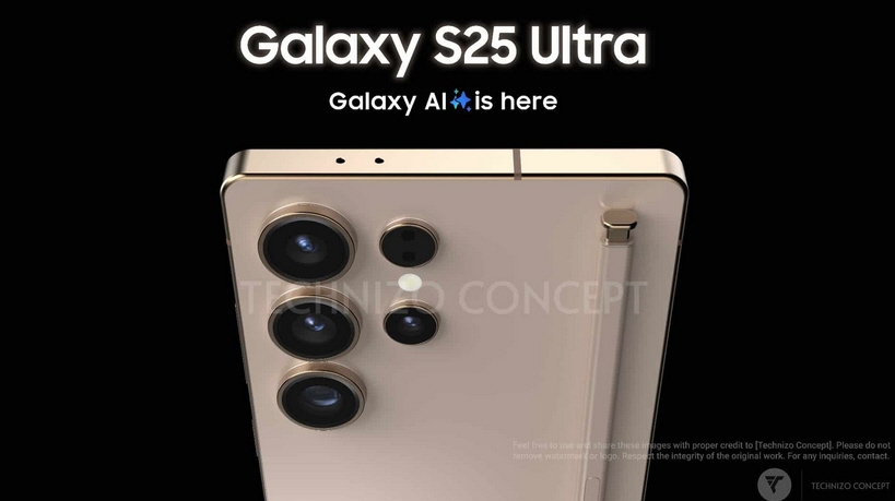 من المتوقع أن تطلق سامسونج هاتف جالكسي Galaxy S25 Ultra في بداية العام المقبل. يُقال أن هاتف سامسونج S25 Ultra سيأتي بتصميم جديد كليًا يختلف بشكل كبير عن الطرازات السابقة. وتم الكشف عن التصميم المحتمل للهاتف في سلسلة من الصور ثلاثية الأبعاد الجديدة.