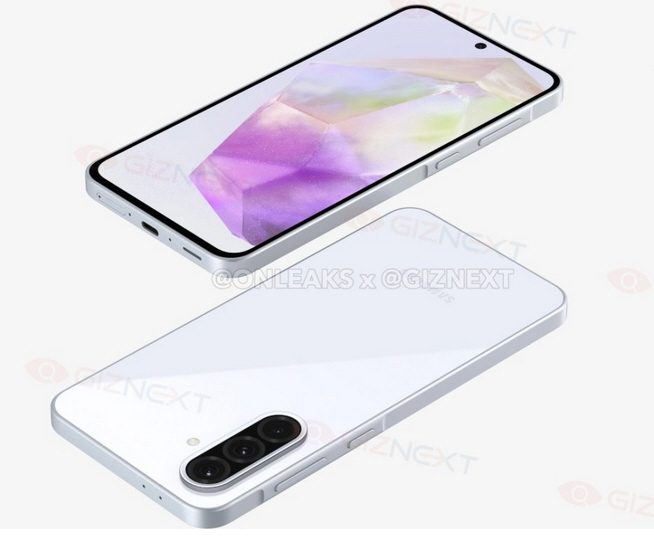 ظهر هاتف سامسونج جالكسي اى 36 "Samsung Galaxy A36 5G" (الطراز SM-A366B) في صور مبنية على تصميمات CAD، بفضل @OnLeaks.