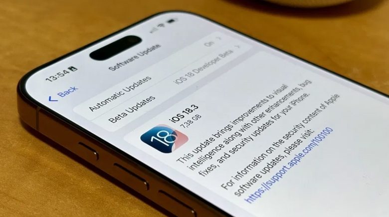 تحديث iOS 18.3