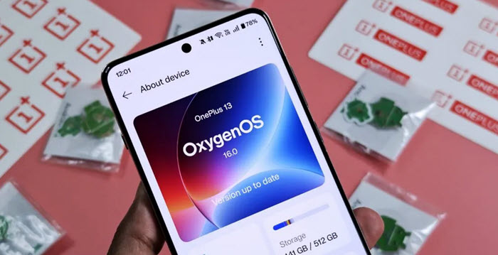 واجهة OxygenOS 16