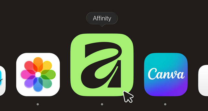 تفاصيل مجموعة برامج Affinity من كانفا