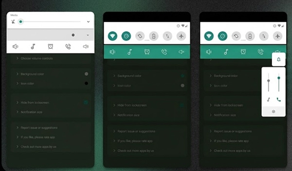 تطبيق Quick Volume Control التحكم في الصوت